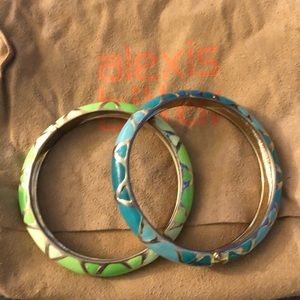 Set color & gold bangles